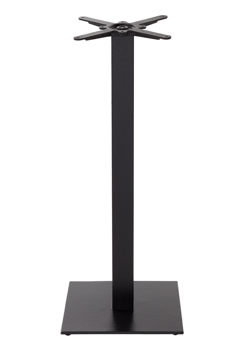 Black cast iron square table base - Medium - Poseur height - 1050 mm