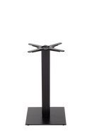 Quadratischer Tischsockel aus schwarzem Gusseisen – Klein – Esszimmerhöhe – 730 mm