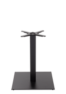 Black cast iron square table base - Extra Large - Dining height - 730 mm