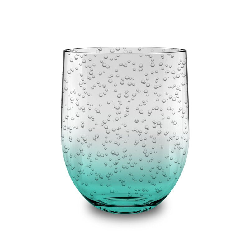 Bubble 455ml Plastic Stemless Drinking Glass - Pack of 12