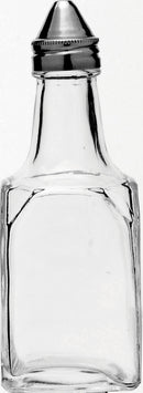 Bouteille de vinaigre carrée Utopia, dessus en acier inoxydable - Paquet de 48