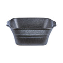 Quadratische Schüssel aus Porzellan mit Gusseiseneffekt, 14,3 x 12,5 x 5,6 cm (6er-Pack) 