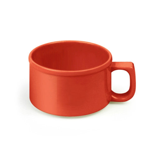 Smooth Melamine Pure Red Soup Mug 237ml / 8oz - Pack Of 12