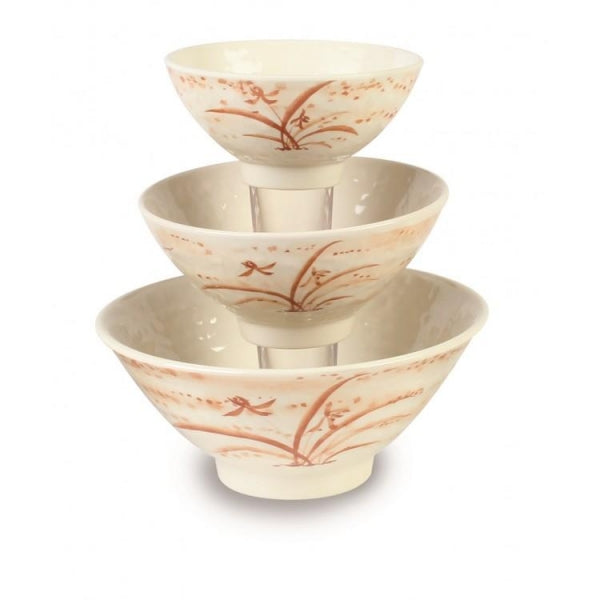 Gold Orchid Melamine Rice Bowl-12/Case - Kitchway.com