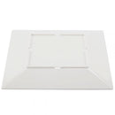 Jazz Square Melamine Plate with Crackle Finished Border-12/Case - Kitchway.com