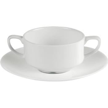 Connoisseur Fine Bone China Handled Soup Cup-250ml - Kitchway.com
