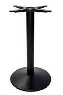 Gewölbter Tischfuß aus schwarzem Gusseisen – mittelgroß – Esszimmerhöhe – 720 mm