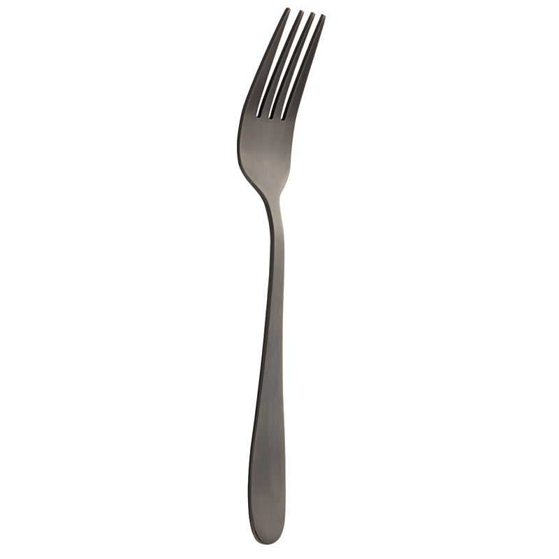 Utopia Turin Black 18/0 Table Fork - Pack of 12