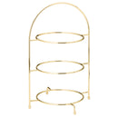 Gold 3 Tier Plate Stand 17" (43cm)