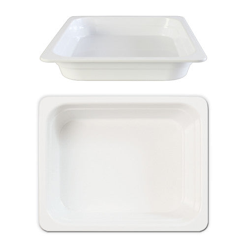 GN 1/2 White Melamine Gastronorm Pan 40mm Deep