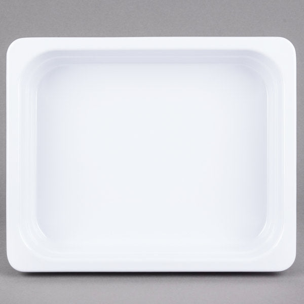 GN 1/2 White Melamine Gastronorm Pan 65mm Deep