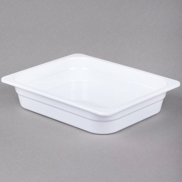 GN 1/2 White Melamine Gastronorm Pan 65mm Deep