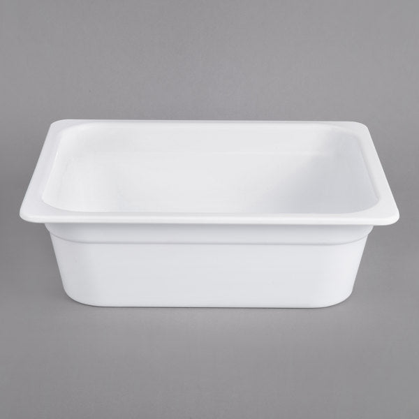 GN 1/2 White Melamine Gastronorm Pan 100mm Deep