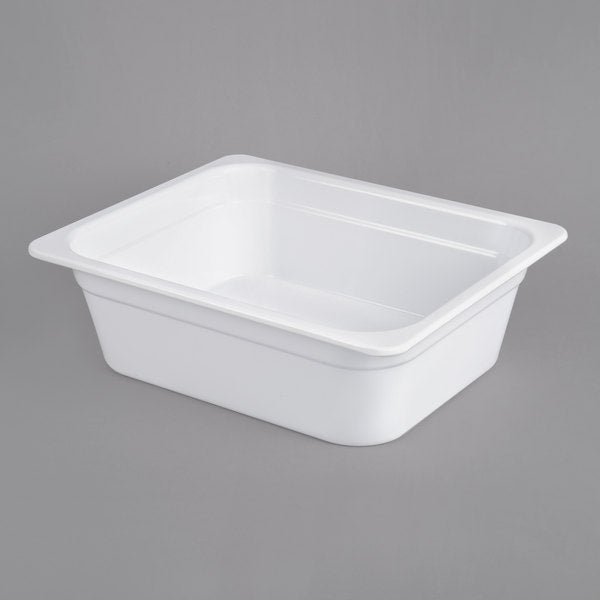 GN 1/2 White Melamine Gastronorm Pan 100mm Deep