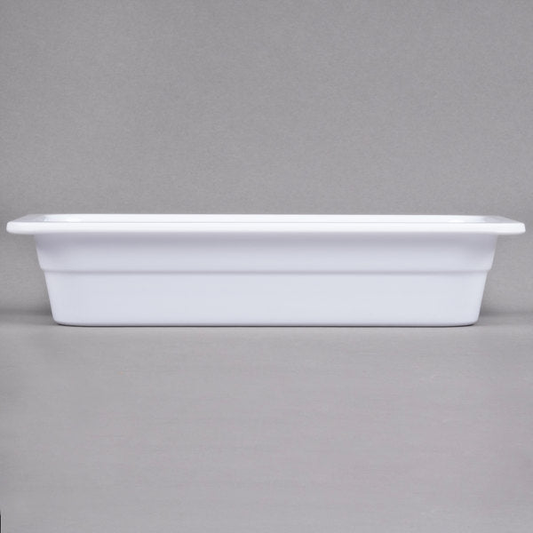GN 1/3 White Melamine Gastronorm Pan 65mm Deep