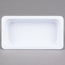 GN 1/3 Gastronorm-Pfanne aus weißem Melamin, 65 mm tief