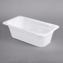 GN 1/3 White Melamine Gastronorm Pan 100mm Deep