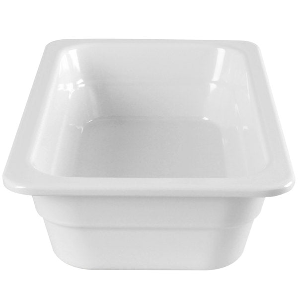 GN 1/4 White Melamine Gastronorm Pan 65mm Deep