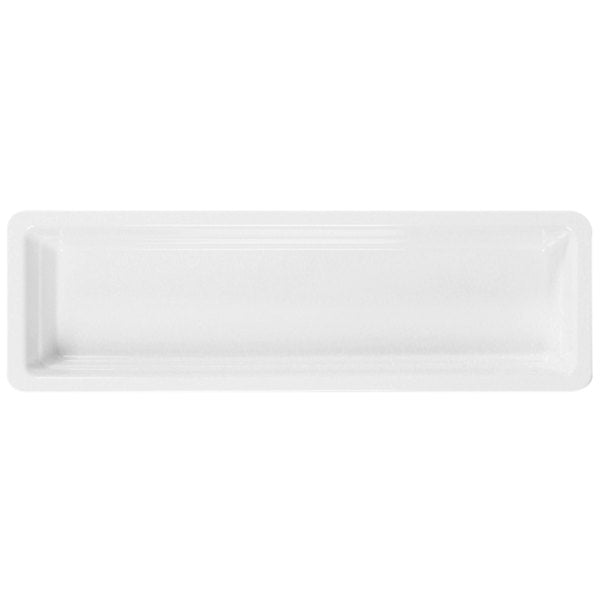 GN 2/4 White Melamine Gastronorm Pan 40mm Deep