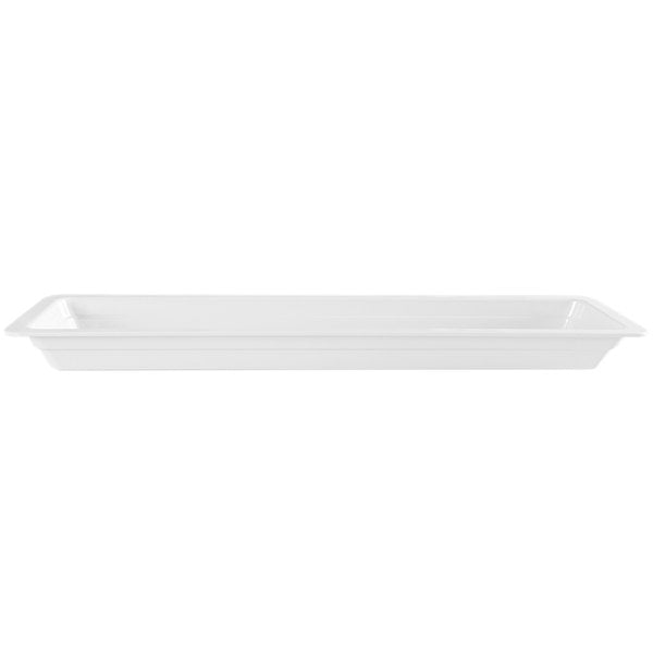 GN 2/4 White Melamine Gastronorm Pan 40mm Deep