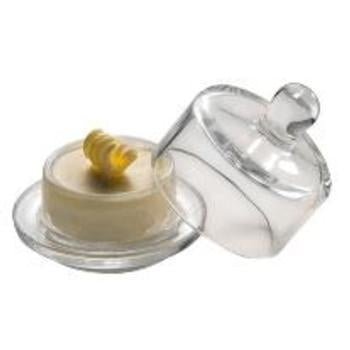 Glass Base Butter Dish - Kitchway.com