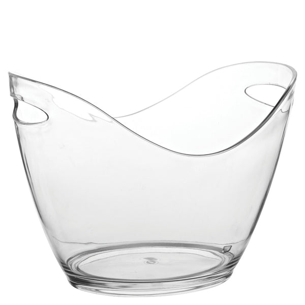 Utopia Small Champagne Bucket Clear 10.5" (27cm) - Pack of 6