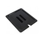 Half Size Polycarbonate Food Pan Lid with Spoon Notch Handle - Kitchway.com