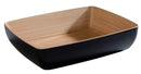 Frida Black GN 1/6 Melamine Bowl 26.5 x 16.2 x 7.5cm 10 ½â x 6 ½â x 3â (1.8Ltr) - Pack of 1