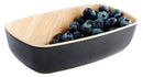 Frida Black Melamine Bowl 17.6 x 10.8 x 5.5cm 7â x 4 ¼â x 2â (0.5Ltr) - Pack of 1