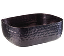 Hammered Bowl Aluminium 'Gunmetal look' 15.5 x 12 x 5.5cm / 6â x 4 ¾â x 2 â…•â (0.7Ltr) - Pack of 1