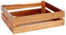 Superbox GN 1/2 Acacia Wood (Oak) 35 x 29 x 10.5cm / 13 ¾â x 11 ½â x 4â - Pack of 1