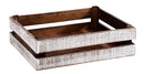 Superbox Vintage GN 1/2 Tray (White Wash) 35cm x 29cm x 10.5cm - Pack of 1