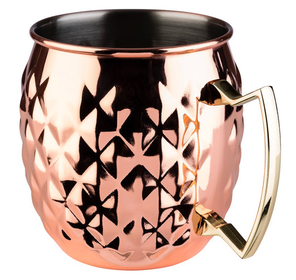 Moscow Mule Barrel Mug Glossy Copper look (Stainless Steel) 10 x 9.5cm / 4â€ x 3 ¾â€ (0.5 Ltr) - Pack of 1