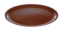 Round Mahogany Wood Tray 33cm / 13â€ - Pack of 1