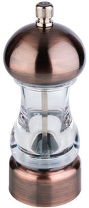 Salzmühle „Kupfer“ aus Kohlenstoffstahl (Acryl), 15 x 6 cm / 5 x 2