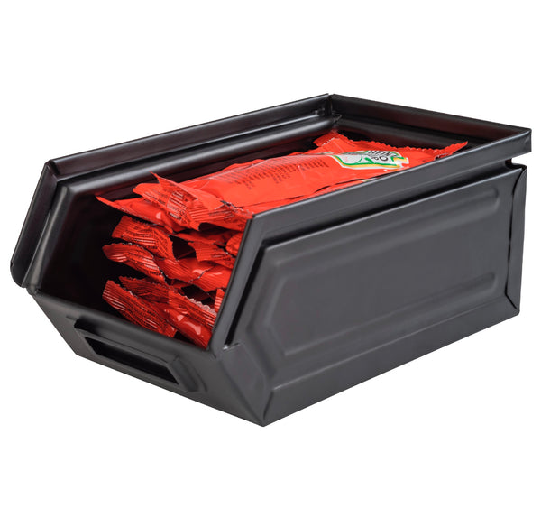 Metal Industrial Snack Box 16.5 x 10.5cm / 6 ½â€ x 4â€ - Pack of 1