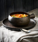 Rustico Ironstone Handled Soup Bowl 17.5cm / 560ml - Pack of 6