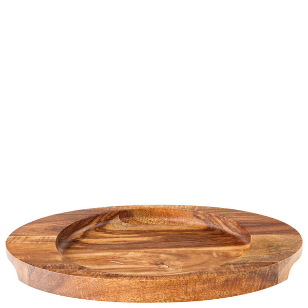 Utopia Oval Wood Board 10 x 7.25" (25 x 18.5cm) - Pack of 6