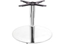 Chrome Round Table Base - Large - Coffee height - 450 mm