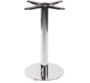 Chrome Round Table Base - Small - Dining height - 720 mm