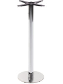 Chrome Round Table Base - Small - Poseur height - 1080 mm
