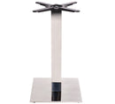 Quadratischer Chrom-Tischfuß – klein – Esszimmerhöhe – 720 mm