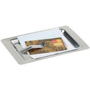 Plateau à billets en inox 17x11cm
