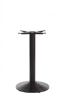 Black Cast Iron Round Step Table Base - Medium - Dining height - 720 mm