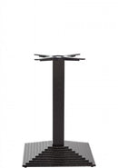 Pied de table rectangulaire en fonte noire - Simple - Hauteur salle à manger - 720 mm