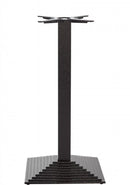 Black Cast Iron Rectangular Step Table Base - Single - Poseur height - 1080 mm