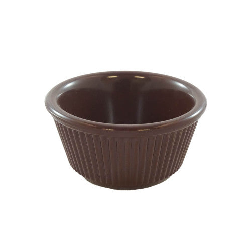 Fluted Melamine Chocolate Ramekin 89ml - Pack Of 12