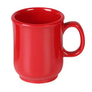 Bulbous Pure Red Melamine Mug - Pack Of 12