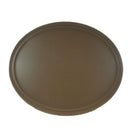 Oval Brown Fiberglass Serving Tray 559mm x 686mm