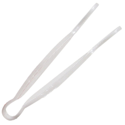 Polycarbonate Clear Flat Grip Tongs 305mm